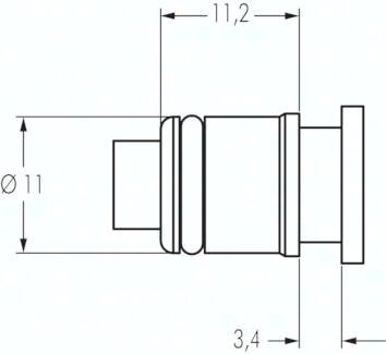 Króciec szybkozłącza NPT 1/4” GZ, Link Tech (AP), PP