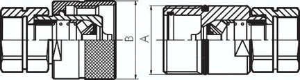 Szybkozłączka hydrauliczna ISO145416, do rury 25 S