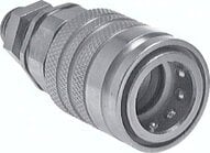Szybkozłączka hydrauliczna grodziowa ISO7241-1A, wlk. 6, do rury 30 S