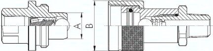 Szybkozłączka hydraulicznej do pomp NPT 3/8" GZ