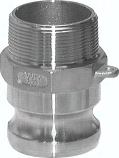 Wtyk złącza Camlock, typ F, R 2" GZ, 16 bar