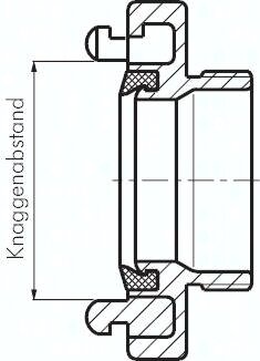 Złącze strażackie Storz do przewodu PCW 127mm 125, obrotowe