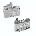Elektrozawór 2x3/2 LS04 AF, Qn=250-330: M8, sterow. pom. obrotowe z blokadą (R422100585) - Aventics