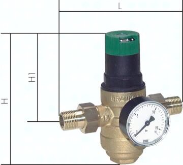 Reduktor ciśnienia do wody pitnej R 2", 1,5 - 6 bar, DVGW