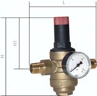 Reduktor ciśnienia do wody pitnej R 1/2", 1,5 - 12 bar, DVGW