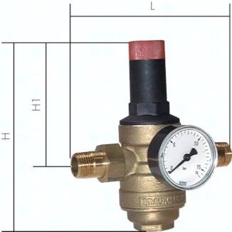 Reduktor ciśnienia do wody pitnej R 1", 1,5 - 12 bar, DVGW