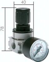 Reduktor ciśnienia do wody MULTIFIX, G1/4, 0,1-3 bar