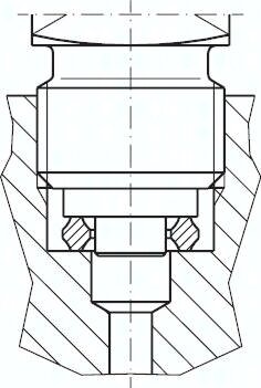 Podkładka do manometru, aluminium, G1/4