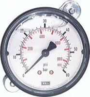 Manometr tablicowy glicerynowy D63, 0 - 1,6 bar