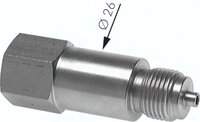 Adapter do uchwytu do manometru G1/2(GZ)-G1/2(GW), stal, 400 bar
