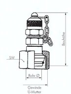 Przyłącze pomiarowe M16x1,5 - 20 S- do rurki hydraulicznej