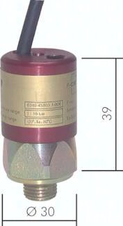 Czujnik ciśnienia, 20 - 50 bar, zestyk przełączny, G1/4(GZ), ATEX