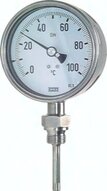 Termometr bimetaliczny, pionowy D100, -50 do +50°C, 100mm