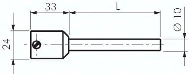 Osłona termometryczna do wspawania, 100mm, 25 bar, stal nierdzewna