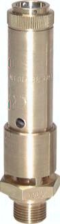 Zawór bezpieczeństwa o wysokiej wydajności TÜV G 3/4 (DN10), 18,70 bar, mosiądz