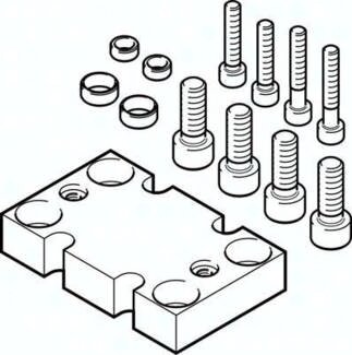 Zespół adaptera DHAA-G-H2-20-B11-40 (1281049) serii DHAA - Festo