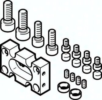 Zespół adaptera DHAA-G-G6-8-B11-16 (1273902) serii DHAA - Festo