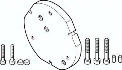 Zespół adaptera DHAA-G-H2-25-B13-63 (2367926) serii DHAA - Festo