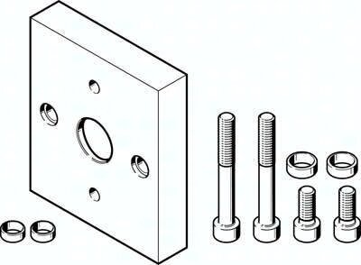 Zespół adaptera DHAA-G-Q5-40-B6-40 (2415812) serii DHAA - Festo