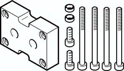Zespół adaptera DHAA-G-Q11-20-B8G-25 (2596248) serii DHAA - Festo