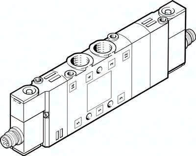 Elektrozawór CPE10-M1CH-5/3BS-M7 (550232) serii CPE10 - Festo