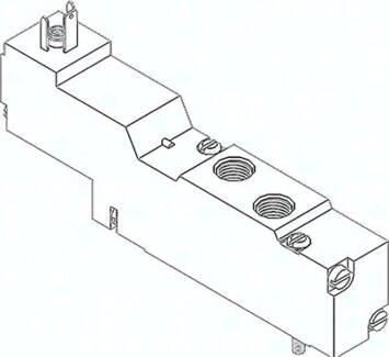 Elektrozawór MEBH-5/2-1/8-P-S-B (173009), Festo 