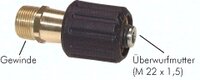 Złączka skręcana do myjek ciśnieniowych, M22x1,5 - M22x1,5(GZ)