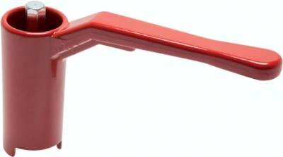 Rączka rozmiar 1, wersja długa, aluminium lakierowane, czerwona