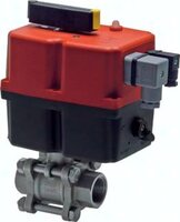 Zawór kulowy z napędem elektr., stal nierdzewna, G 1", 85-240V AC/DC, do wspawania