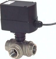 Zawór kulowy 3-drogowy z napędem elektr., (T3), G1/2, 230 V AC