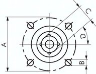 Napęd pneumatyczny, wielkość 12, zamykany sprężyną, F07 (czop kwadratowy 14)