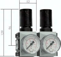Reduktor ciśnienia FUTURA, szeregowy, G3/8 0,2-4 bar, precyzyjny
