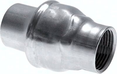 Zawór zwrotny NPT 3/4", PN 16, wersja lekka, stal nierdzewna 1.4301