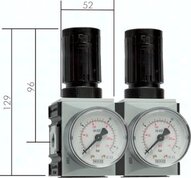 Reduktor ciśnienia FUTURA, szeregowy, G3/8 0,1-1 bar, precyzyjny