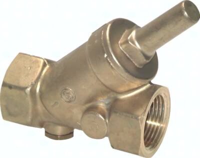 Zawór zwrotny skosny Rp 3/4", PN10, mosiadz