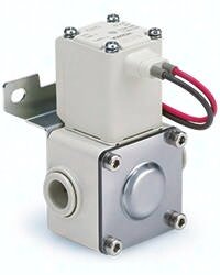 Elektrozawór 2/2, normalnie zamknięty, 230V AC, G3/8 (VXD242GLA) - SMC