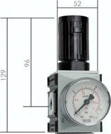 Reduktor ciśnienia FUTURA, G1/4 0,5-16 bar