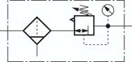 Filtroreduktor MULTIFIX G1/4, 0,2-6 bar, automatyczny spust kondensatu, wielkość 0