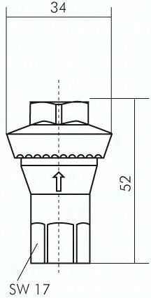 Reduktor liniowy G1/4, 5 bar