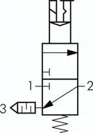 Elektrozawór załączający do stacji FRL 3/2 G 1/2 MULTIFIX, 24 V DC