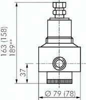 Reduktor ciśnienia, mosiądz, G1/2, 0,1-1,5 bar, Standard