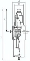 Filtroreduktor, stal nierdzewna, G1/2, 0,1-1,5 bar, Standard