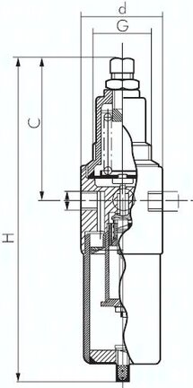 Filtroreduktor do sprężonego powietrza G 1", 0,5-8 bar, mosiądz