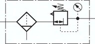 Filtroreduktor do sprężonego powietrza G 1", 0,2-3 bar, stal nierdzewna