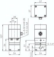 Reduktor ciśnienia proporcjonalny G1/4, 0 - 6 bar, 4 - 20 mA, Standard
