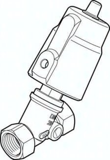 Zawór kątowy VZXF-L-M22C-M-B-G34-160-H3B1-5 (3539181), Festo 