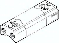 Blok przyłączeniowy CPE10-3/2-PRS-1/4-9-NPT (550608) serii CPE10 - Festo