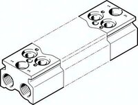 Blok przyłączeniowy CPE18-3/2-PRS-3/8-4-NPT (550621) serii CPE18 - Festo