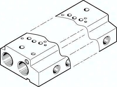 Listwa przyłączeniowa VABM-C7-12W-G18-5 (549651) serii VABM - Festo