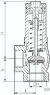 Zawór przelewowy G 1-1/2", 2 - 8 bar